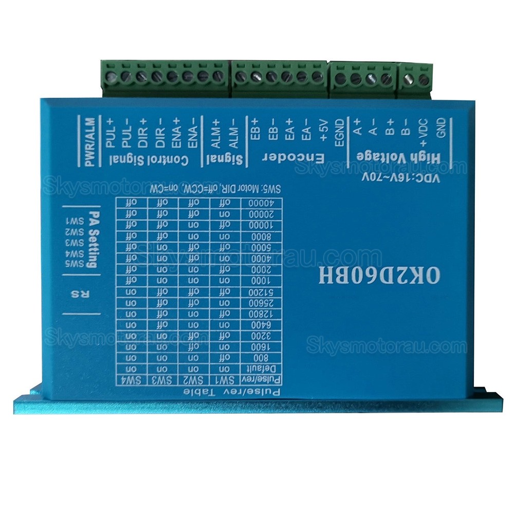 OUKEDA Nema 23 Closed Loop Stepper Motor Kit OK57DL76EC1-2C1+OK2D60BH 2.0 Nm With OK2D60BH Stepper Driver